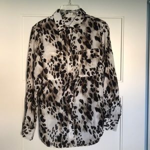 Equipment Silk Blouse - Animal Print
